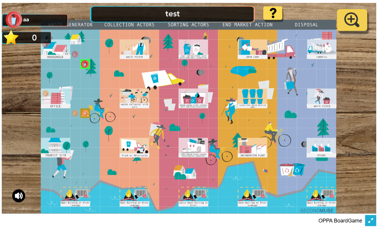 Oppa Board Game gameplay interface screenshot