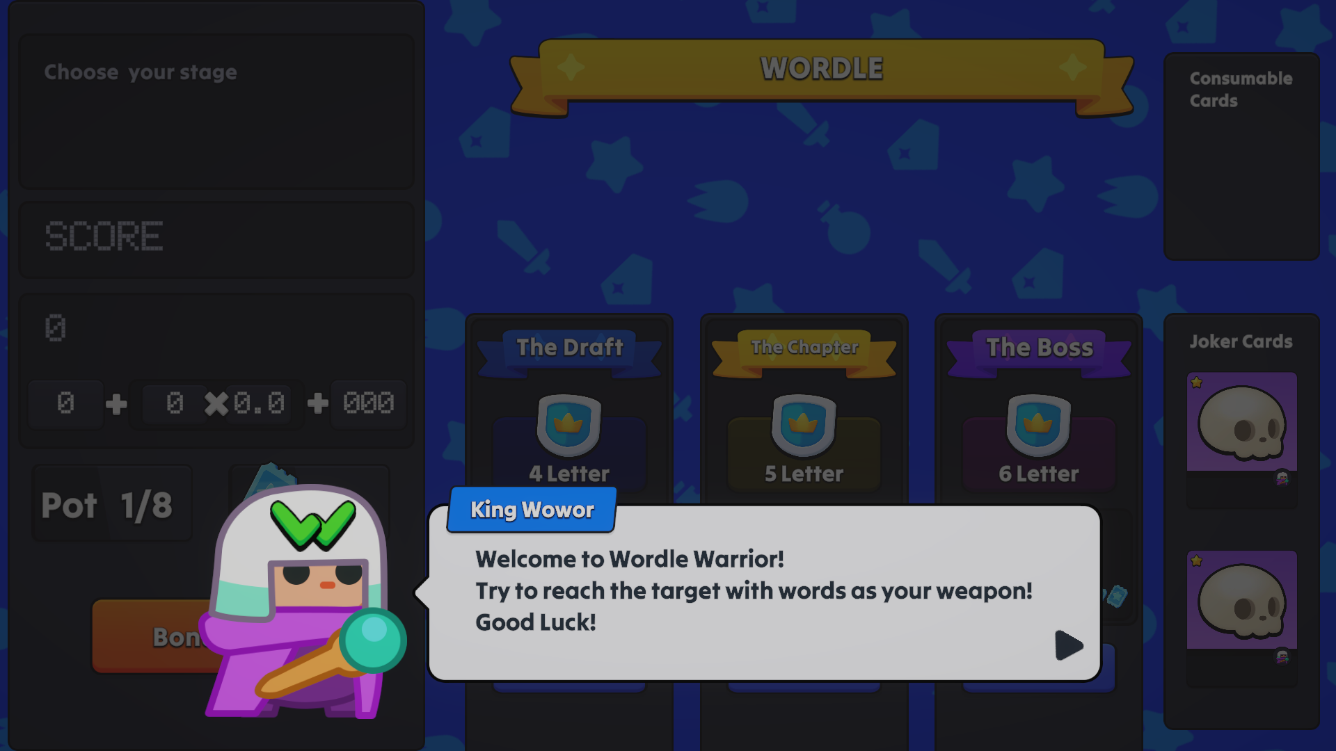 Wordle Rush gameplay overview screenshot